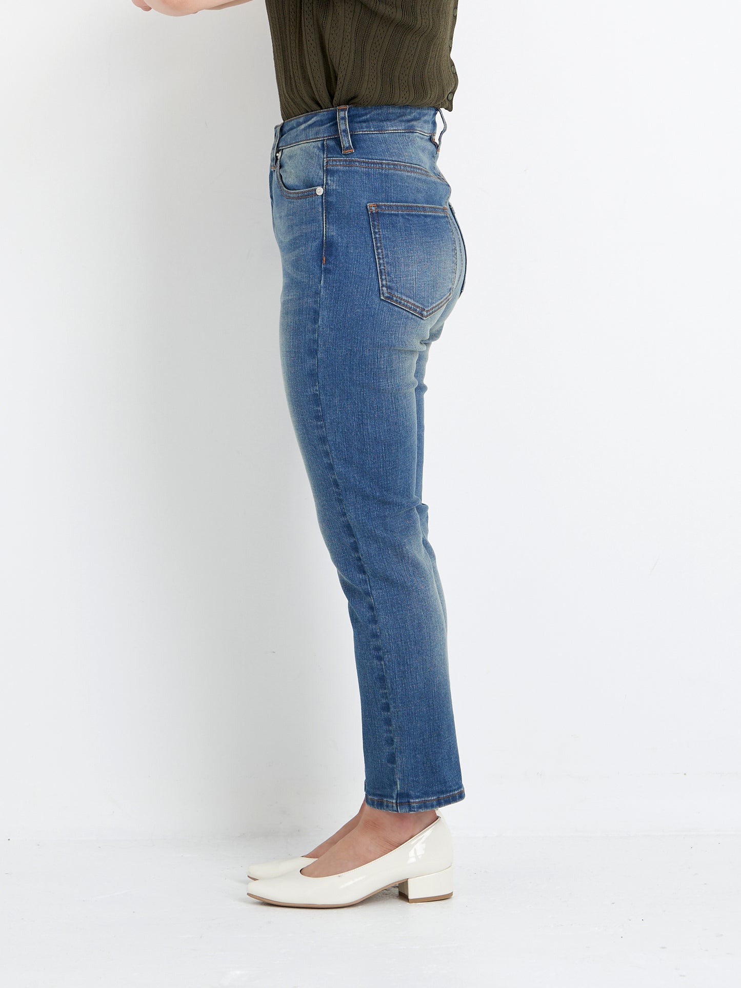 COHINA DENIM シガレットパンツ-short & regular　[通常]