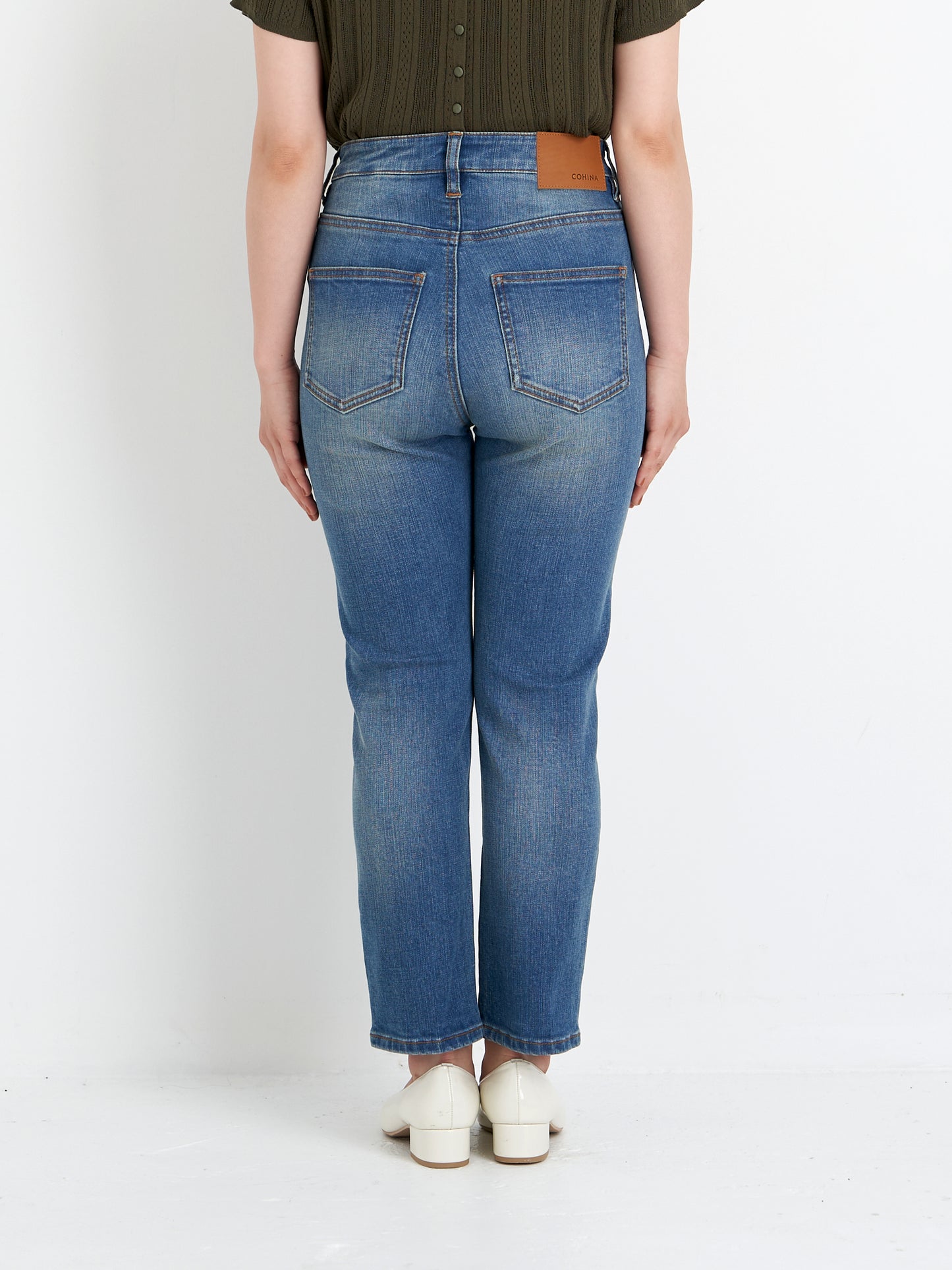 COHINA DENIM シガレットパンツ-short & regular　[通常]