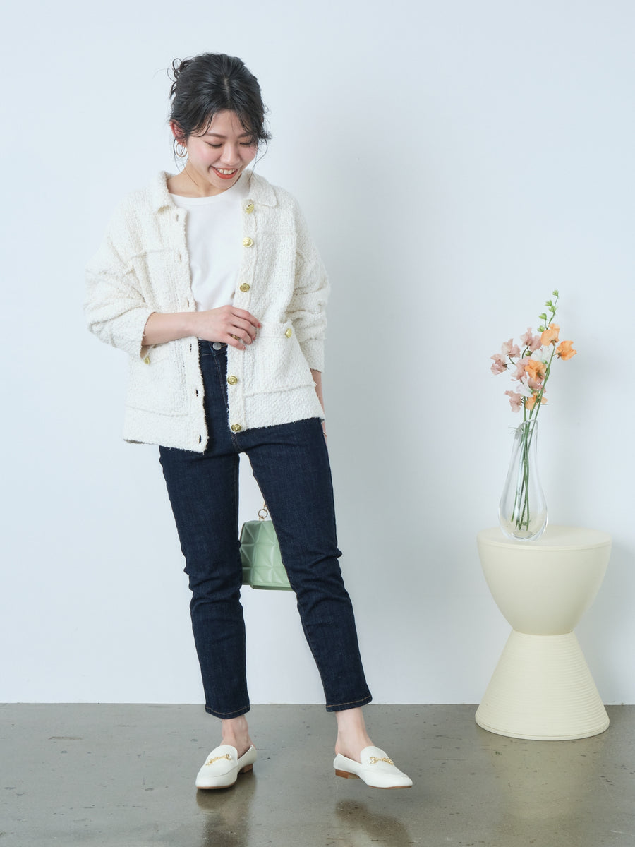 143cm | B:75 W:59 H:80 股下:64 | short-XS着用