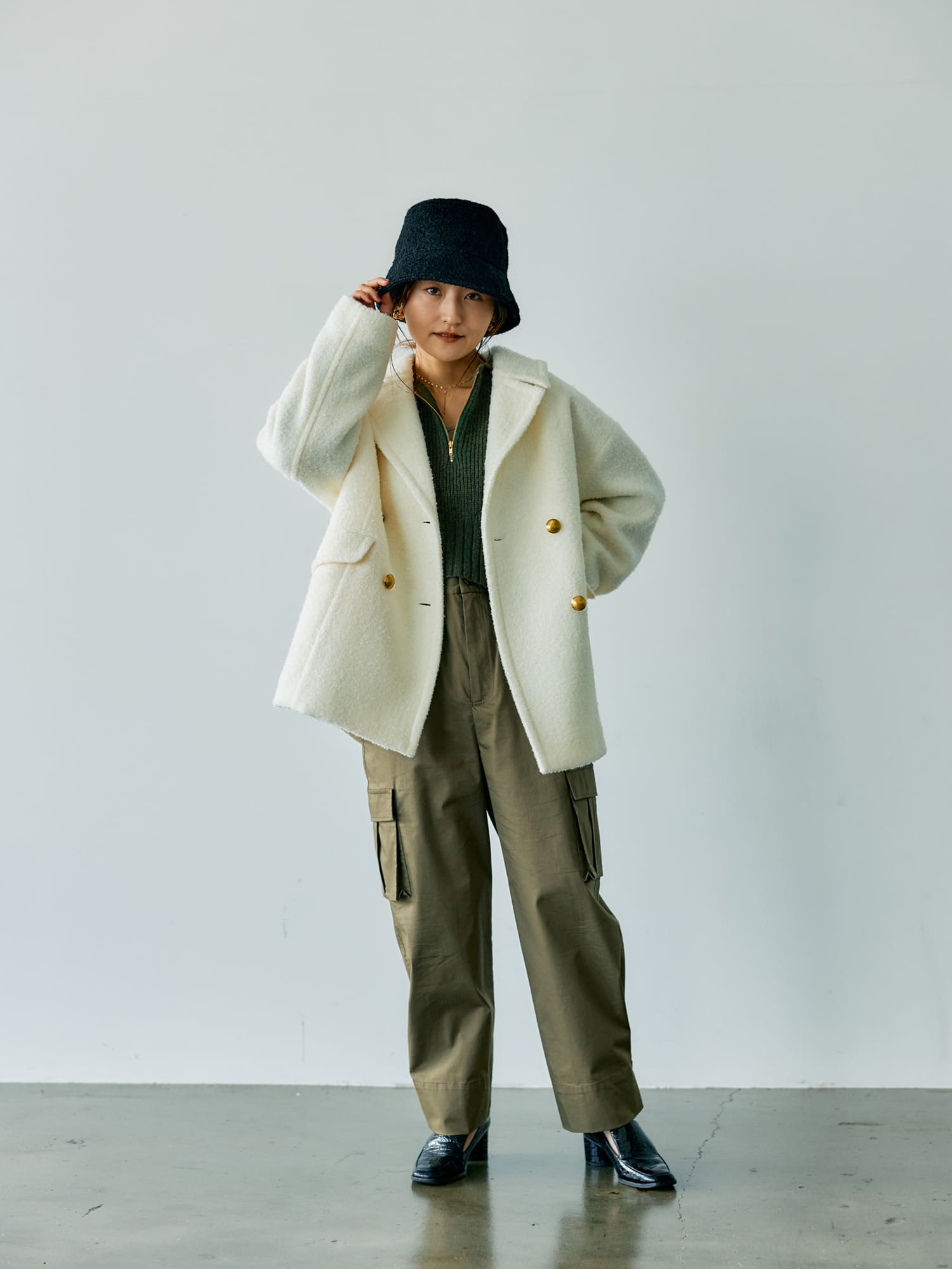 エアリーループミドルコート | 小柄・低身長女性向けファッション通販