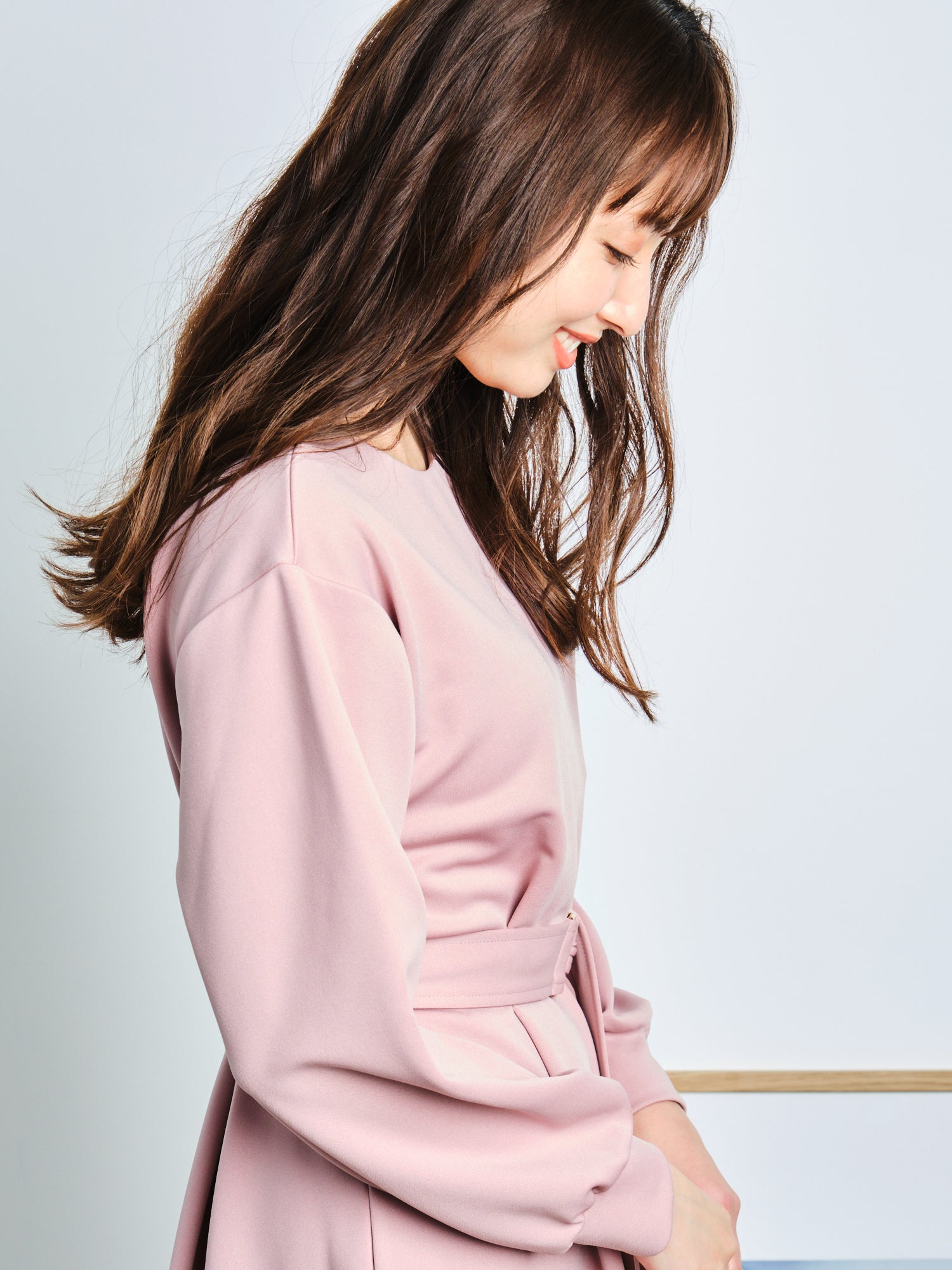 ベルト付きAラインワンピース | 小柄女性向け通販 COHINA STORE