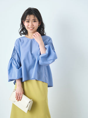 タックバルーンスリーブブラウス　[通常]