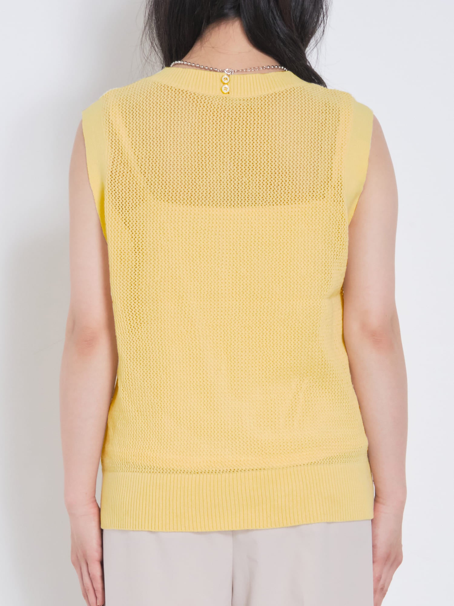 メッシュ編みニットトップス | 小柄・低身長女性向けファッション通販 