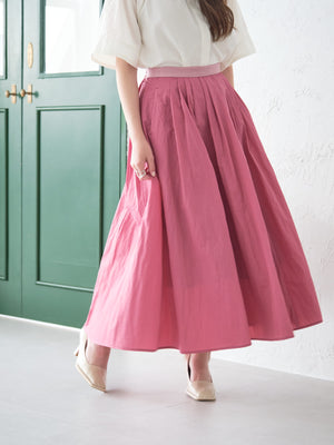 ランダムタックフレアスカート | 小柄・低身長女性向けファッション