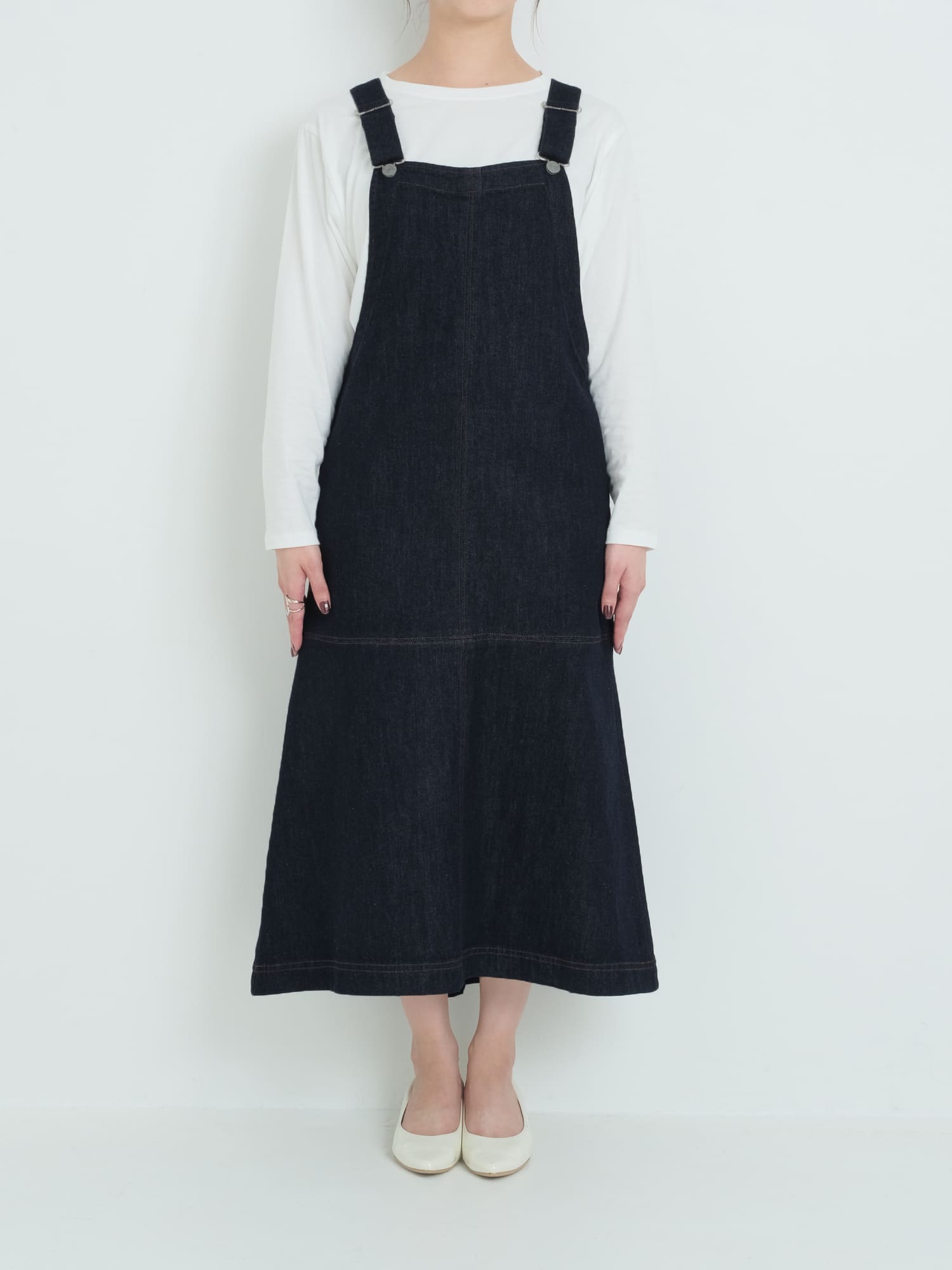 デニムマーメイドジャンパースカート | 小柄・低身長女性向け 