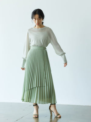 ラップ風プリーツスカート | 小柄・低身長女性向けファッション通販 ...
