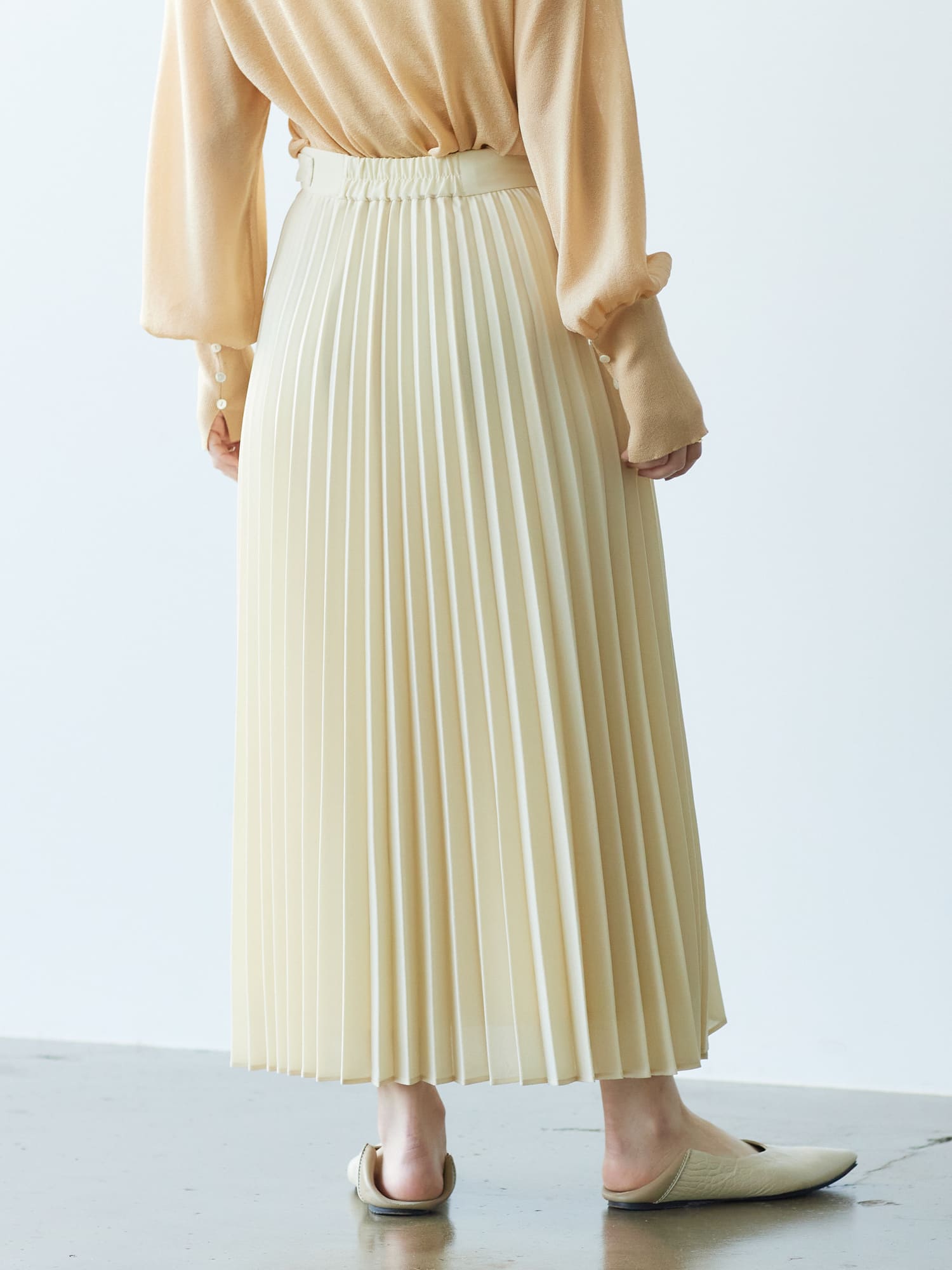 ラップ風プリーツスカート | 小柄・低身長女性向けファッション通販 