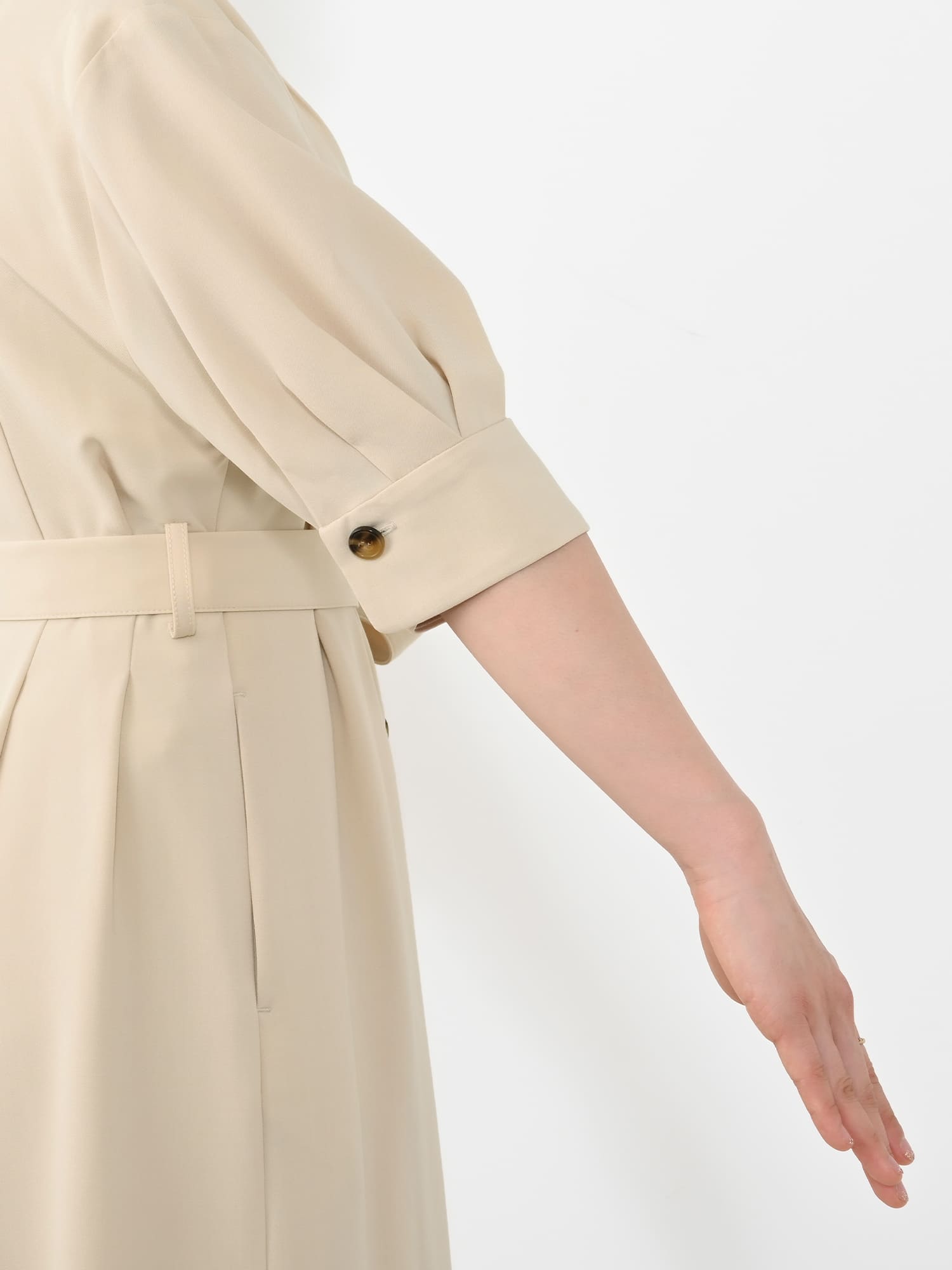 ダブルボタンカシュクールワンピース-short & regular | 小柄