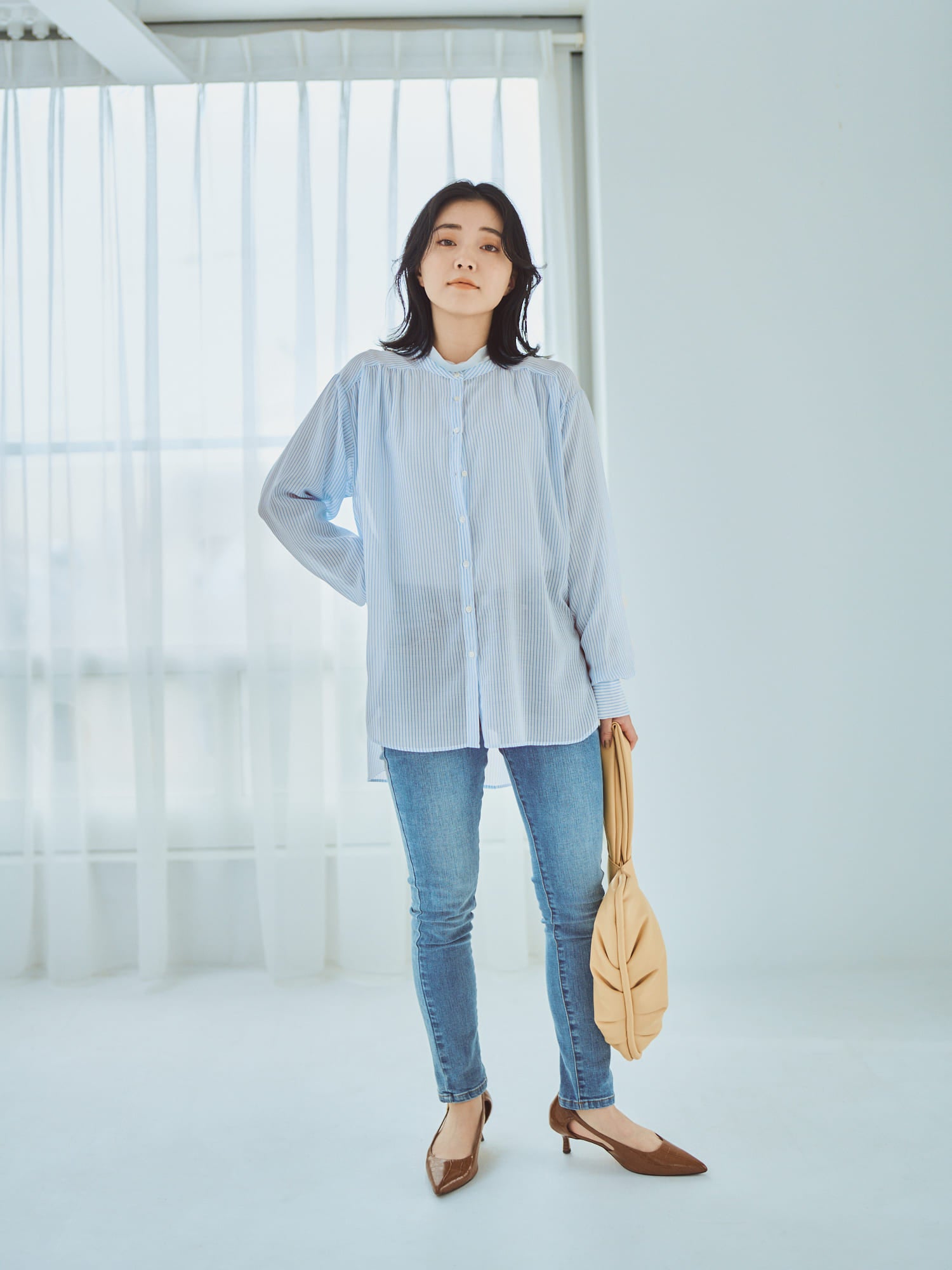 COHINA DENIM ベーシックスキニー-short & regular｜小柄・低身長女性