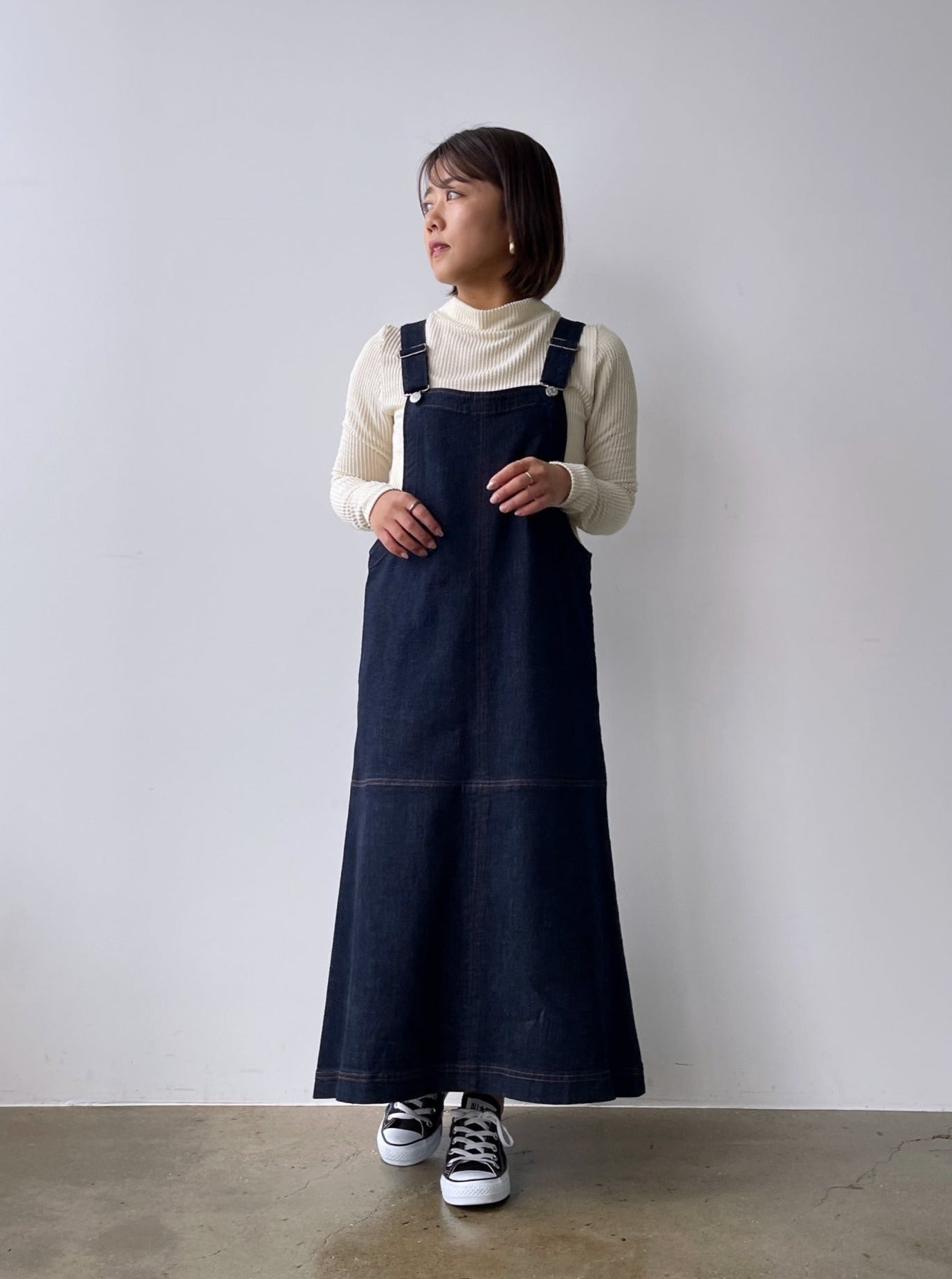 デニムマーメイドジャンパースカート | 小柄・低身長女性向け 