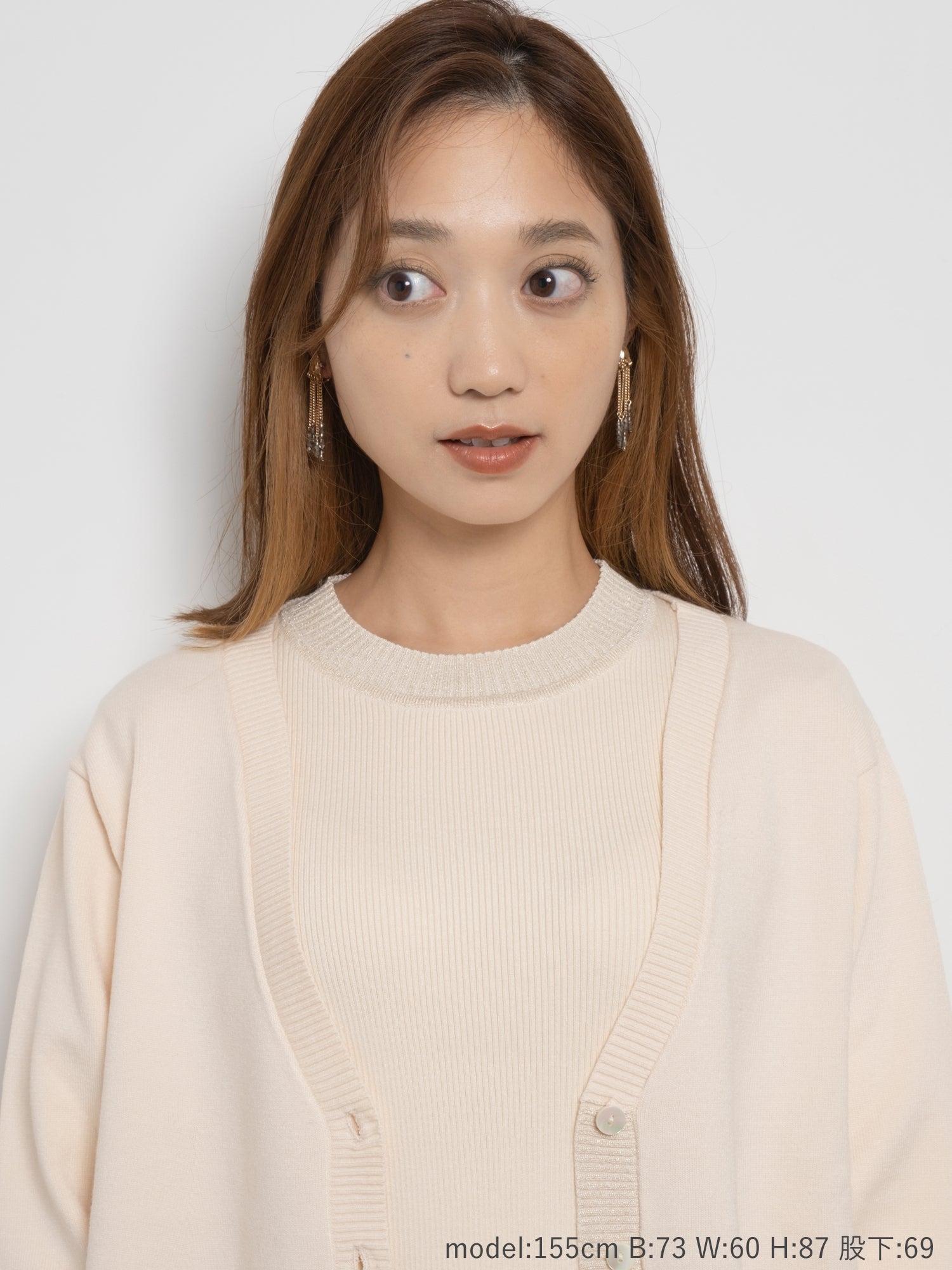アンサンブル対応ラメデザインカーディガン | 小柄向け女性 アンサンブル対応ラメデザインカーディガン | 小柄向け女性