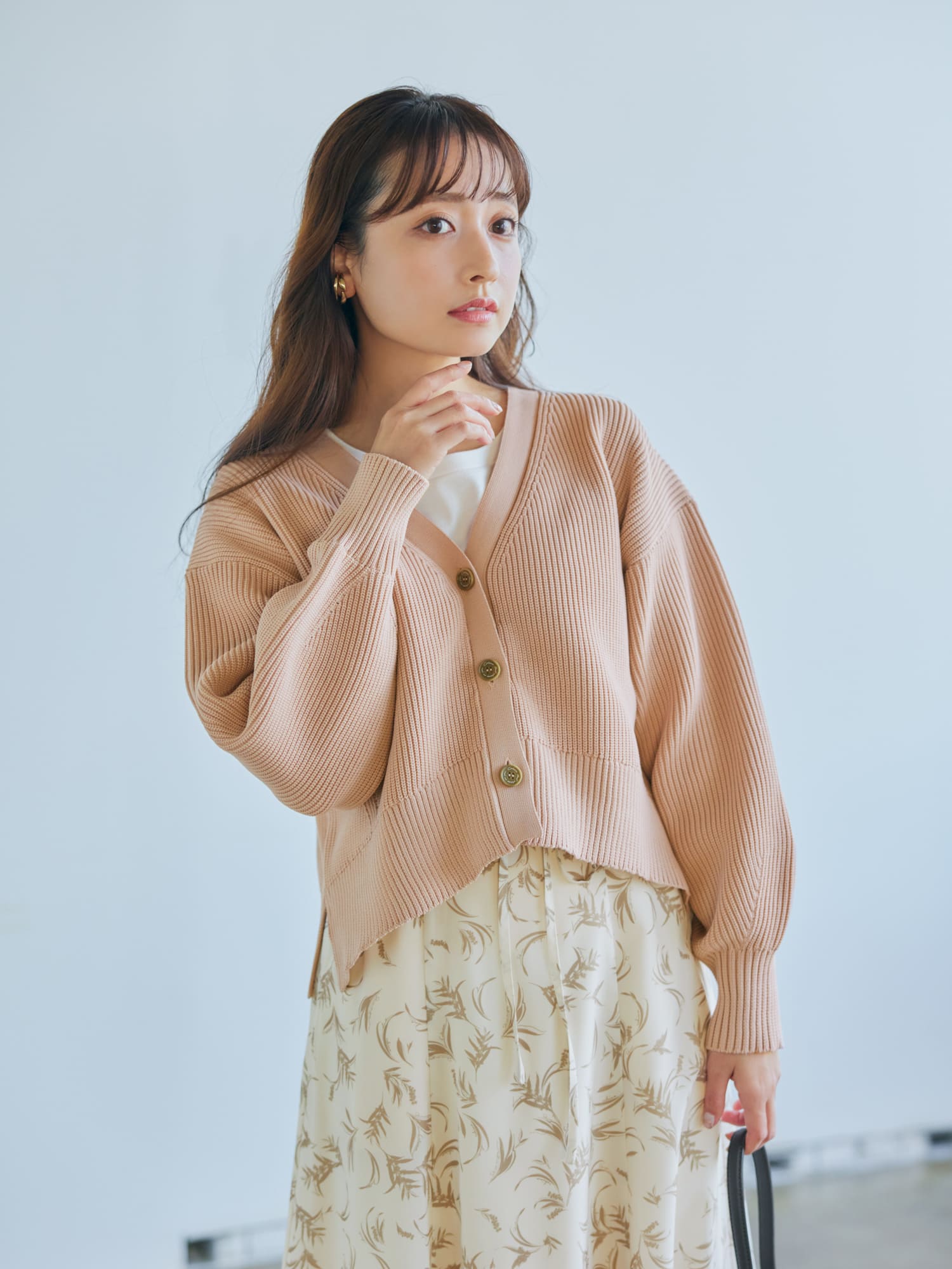 5th anniversary knit cardigan | 小柄・低身長女性向けファッション 