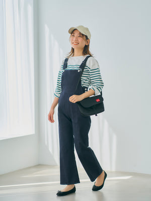 COHINA DENIM フレアサロペットパンツ ｜ 小柄・低身長女性向け