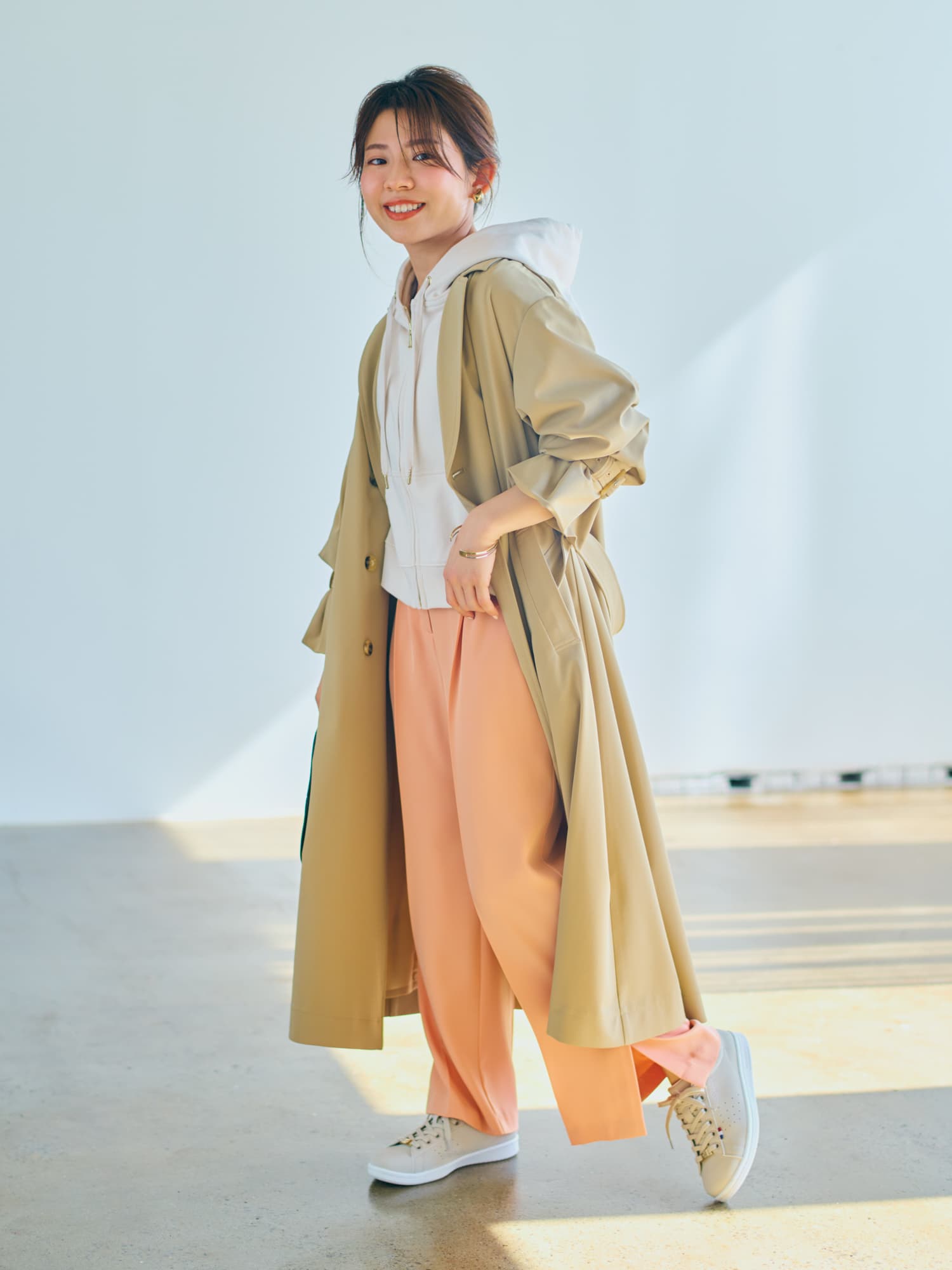 COHINA コヒナ フーデッドテロンチコート - ロングコート COHINA コヒナ フーデッドテロンチコート - ロングコート