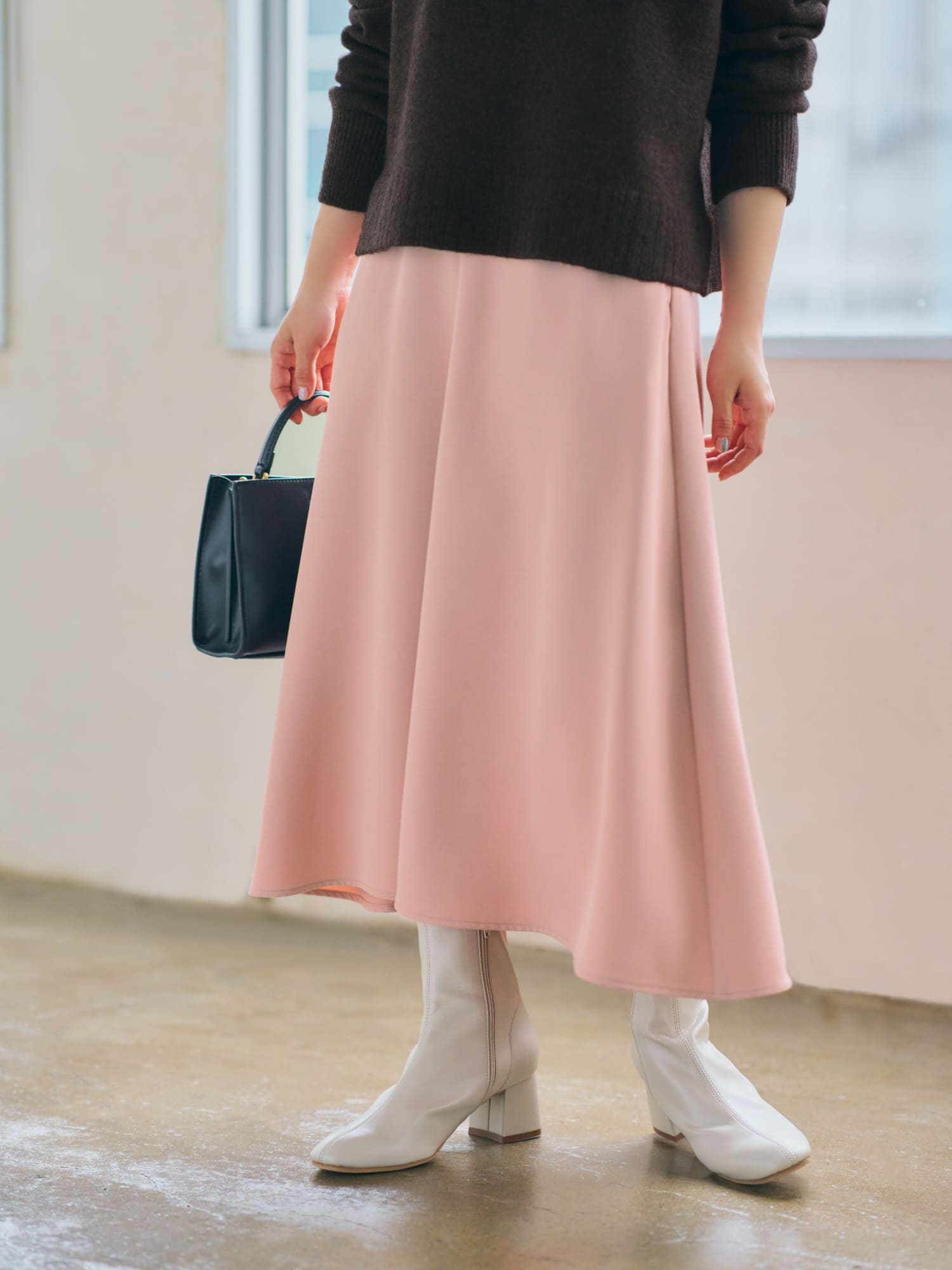 ドレープセミフレアスカート-short & regular | 小柄・低身長女性向けファッション通販、コーディネート | COHINA STORE